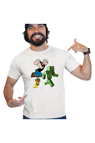 OEM Tricou Barbati Popeye Marinarul Tom Jerry Creeper Minecraft