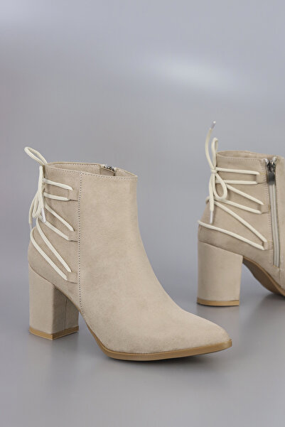 kajal ayakkabı Als 185 Lace Detailed Zippered Boots