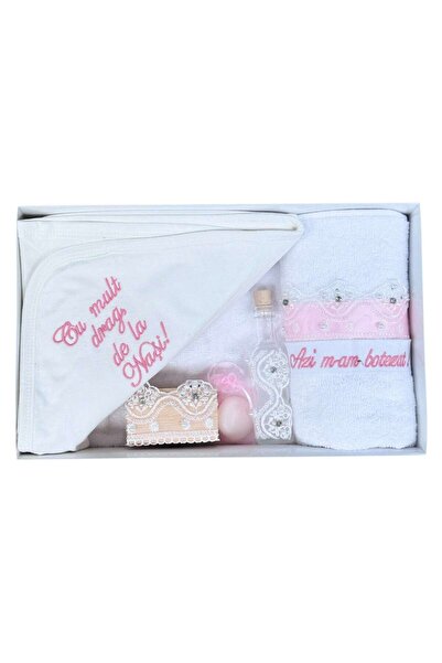 KidsMagazin Set suveniruri botez - cutie cadou cu 7 piese