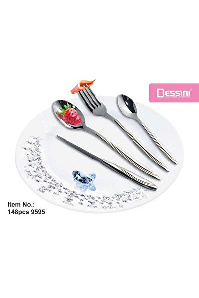 Dessini 148Pcs Cutlery Set Silver/Gold