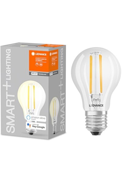 Ledvance Smart+ Wi-Fi Filament LED Bulb A60, Dimmable, E27, 5.5W (806 lm), 2700K