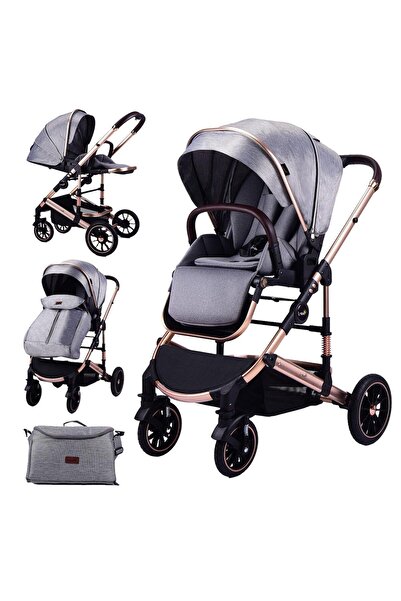 L-Sun 2 In 1 Reversible Stroller – Modern Design, Foldable, Bag Included, Recommended Age 0-36 Months