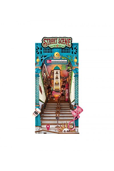 Rolife Puzzle 3D Suport de cărți Scenă stradală, Rolife, 196 piese