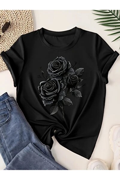 qubo sportswear & company qubo Футболка з коротким рукавом з бавовняної тканини з великим принтом