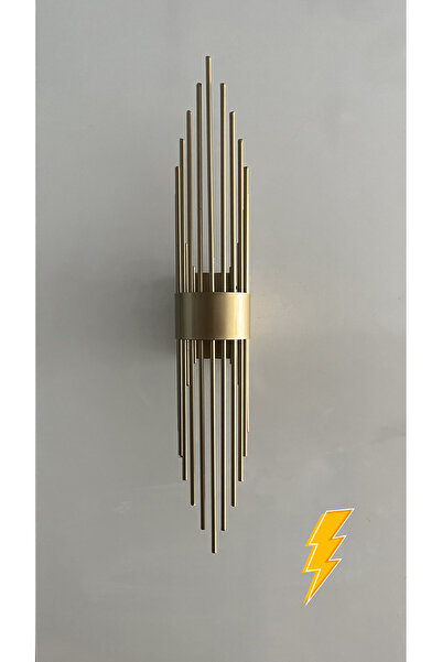 gaziantepavize Mercan Eskitme Metal Elektrikli Aplik Günışığı Ledli Modern Duvar Lambası(Pilli Değildir) - Tek Adet