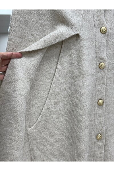 BENAHOLL Deyina 5 Πλεκτό Παντόφλα με Χρυσά Κουμπιά με Πέτο-ΖΙ7015 Πέτρα