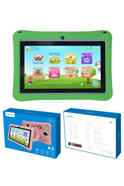 OTEETO K3 7-inch Kids Tablet Android 13, 4GB RAM 128GB, Octa-Core, Dual Camera, 3000mAh (Green)