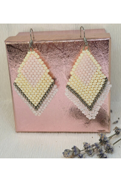 Amma Design Toho Ivory Dream Statement Earrings