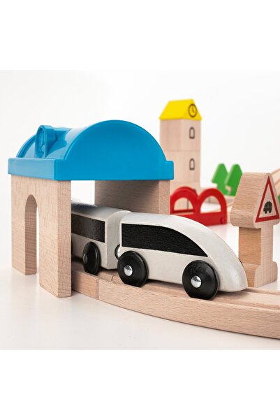 IKEA LILLABO 45-piece train set with rail