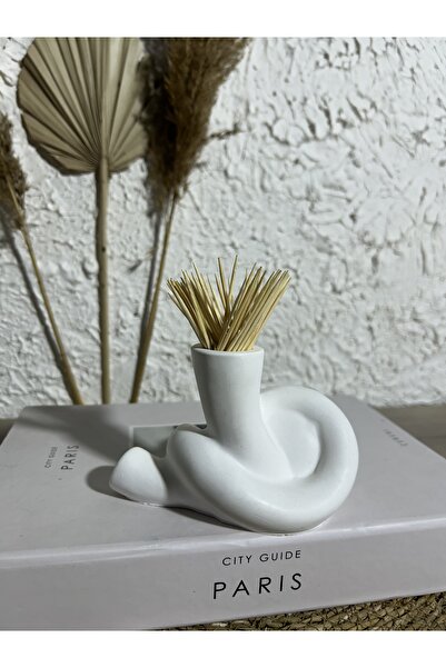 Zigzag Home Decorative Toothpick Vase Toothpick Holder Bohemian Style Toothpick Vase Trinket Object