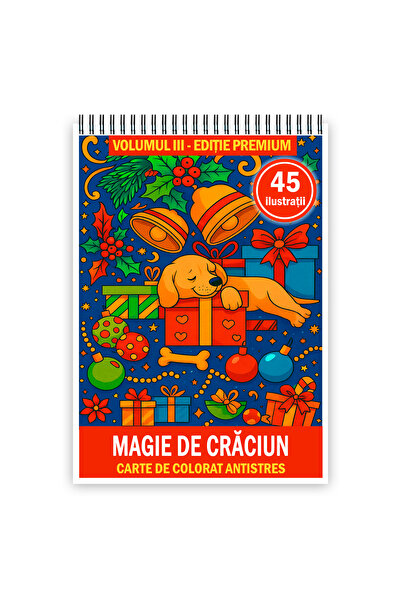 Legendary Gifts Carte de colorat, 45 de ilustratii Magie de Craciun - Vol. III, Format: A4