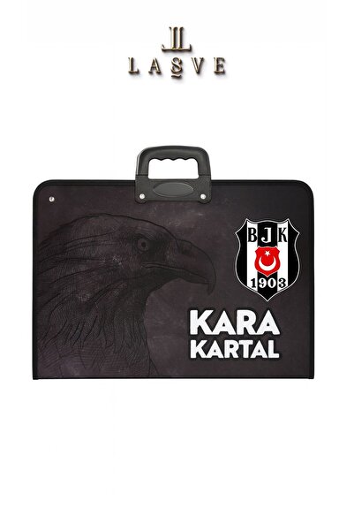 Beşiktaş PREMİUM TASARIM LİSANSLI PROJE ÇANTASI ASKILI 38*55 YENİ SEZON