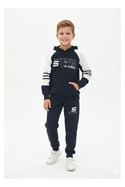 Yağmur Giyim طقم رياضي للأولاد من YUKO2İ بنمط كاليفورنيا مكون من قطعتين من ال...