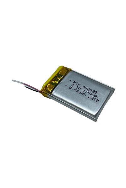 PrizmaNET Lityum Polimer Lipo 3.7 V 1S Lipo Batarya-Pil 180 mAh 402030 0.66Wh