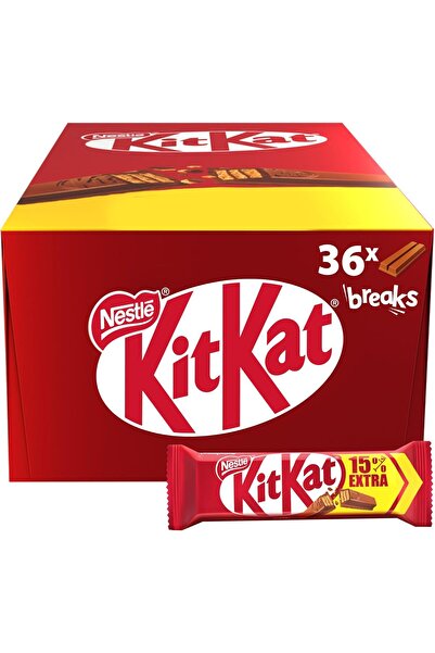 Kit Kat رقاقة شوكولاتة كيت كات بإصبعين، 36 × 20.5 جم، 15% إضافي