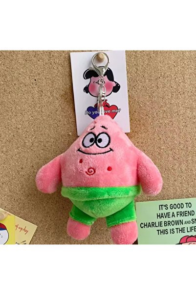 NB market Patrick Plush Toy 12cm Keychain and Bag Ornament Charm