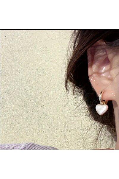 ORGANICYOU زوج من الأقراط على شكل قلب وردي أنيق بأسلوب كوري-ياباني من YIWU Oynak