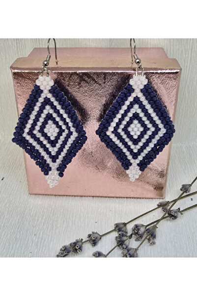 Amma Design Toho Earrings – “Blue Diamond”