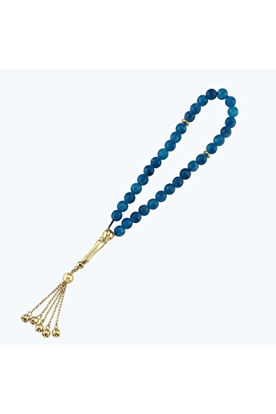 Altınbaş Altın Kesme Apatit Tespih