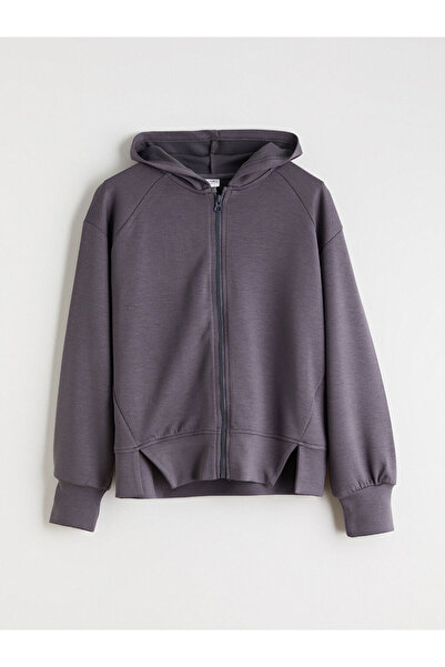 LC Waikiki Hooded Girls' Zipper Sweatshirt for Style Enthusiasts from Uzg Store