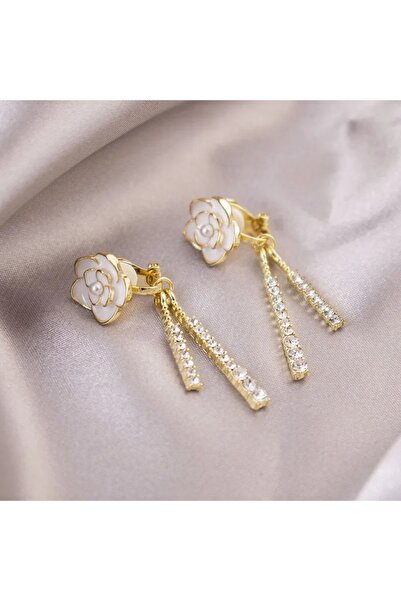 SIC MODA Elegant Earrings with Crystals and Pearls, Chic Fashion 6166