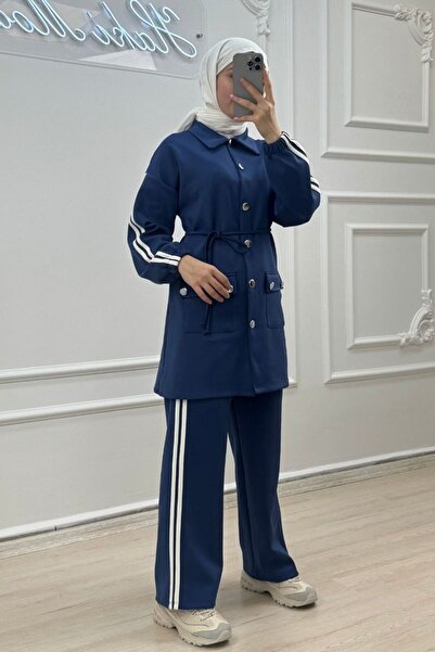 hakimoda Striped Scuba Hijab Suit