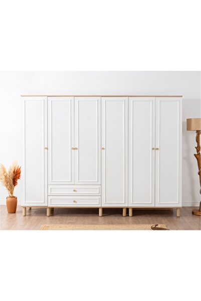 VOW HOME LIVING TİNDRA GARDIROP 6 KAPAKLI