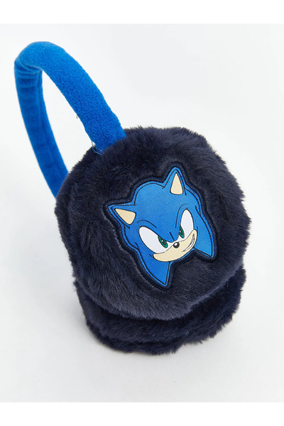 LC Waikiki LCW ACCESSORIES Mavi Sonic Baskılı Erkek Çocuk Pelüş Kulaklık