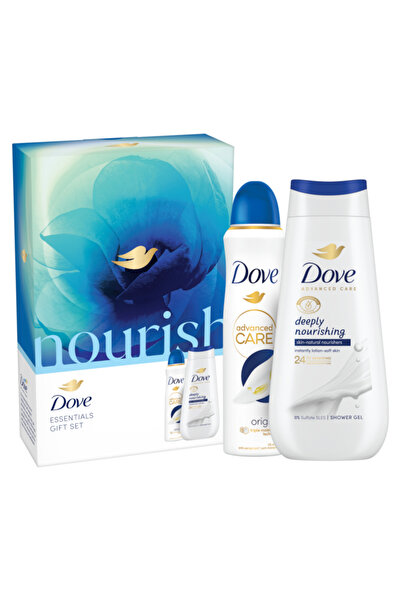 Dove Advanced Care Gift Set: Deeply Nourishing Shower Gel 225ml + Advanced Care Original Spray