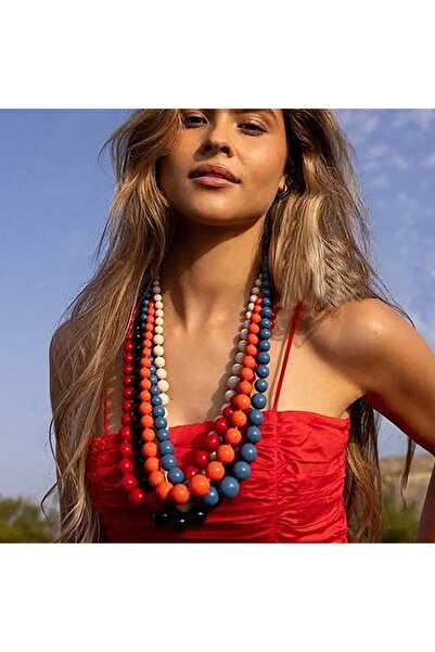 SIC MODA Bead Necklace 6149F