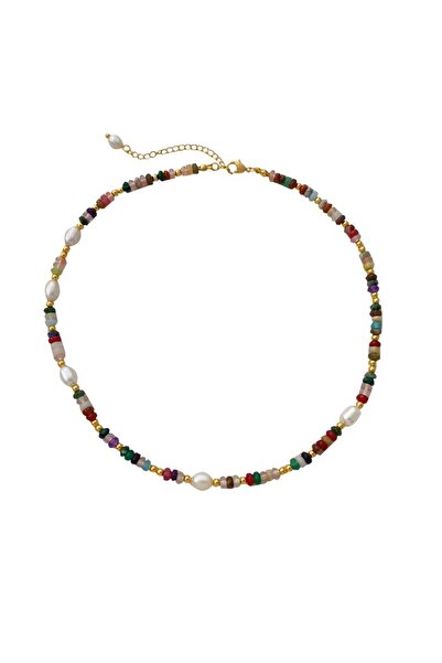 SIC MODA Necklace Stainless Steel 304 and Natural Stones 6171