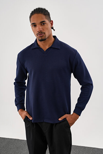Redline Φούτερ MELLOW Oversize Σκούρο Μπλε