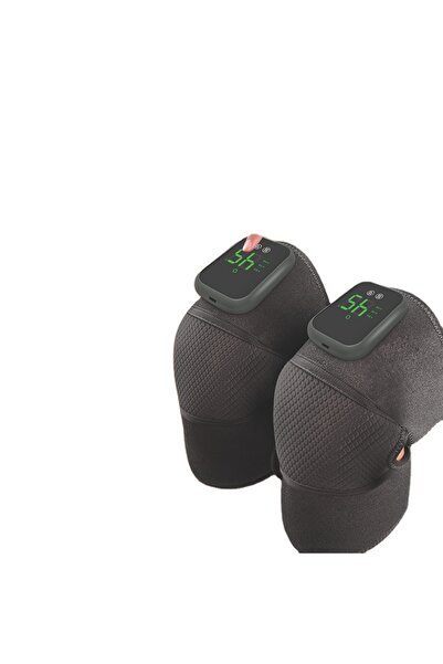 MDHL جهاز تدليك لاسلكي للركبة والكتف مع وسادة تدفئة اهتزازية - جهاز تدليك قاب...