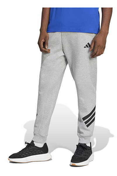 adidas JD4867 M FI 3S PT Gri Lastikli Bel Regular Fit Düz Erkek Eşofman Altı