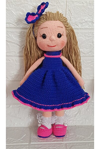 YUSUF TOKTAS TOYS CITY Toyscity Kumral Saçlı Saks İlknur Amigurumi Örgü Oyuncak