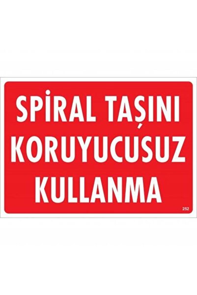 INURA GLOBAL لوح تحذير لاستخدام الحجر الحلزوني بدون حامي 25x35 كود: 252