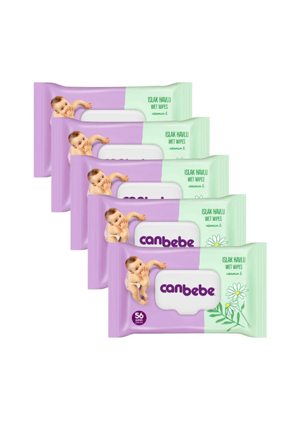 KMS HOME مناديل مبللة كانبينبي 56 قطعة × 5 عبوات