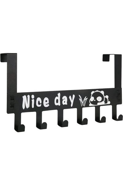 RADIOTRONICS Over The Door Hanger with 6 Hooks - Over Door Coat Hooks for Bedroom & Bathroom