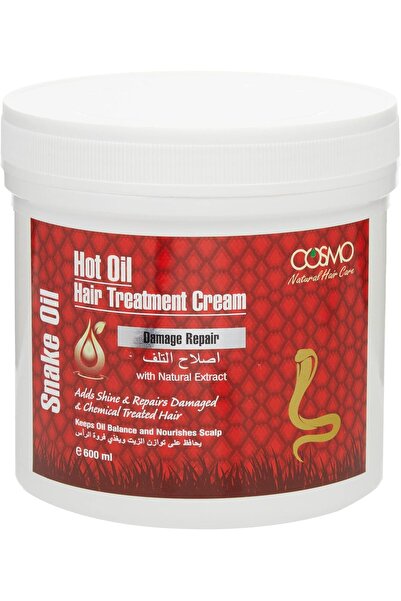 Cosmo كريم كوزماتيكس لعلاج الشعر بالزيت الساخن (زيت الثعبان) 600 مل