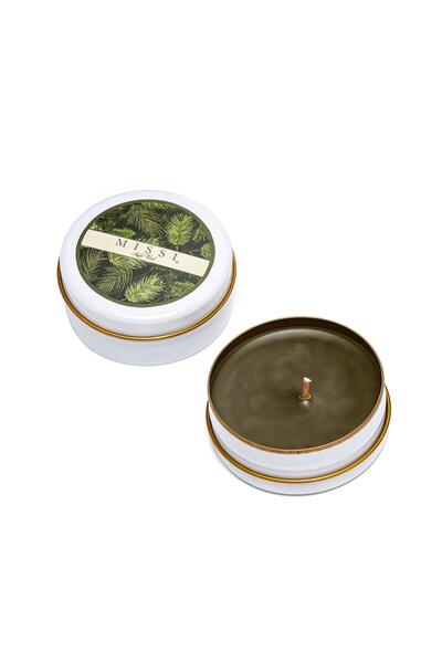 Missi Yılbaşı Amber Wood Kokulu Vegan Teneke Mum