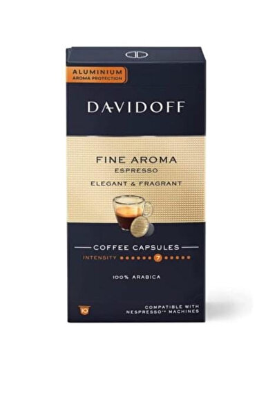 Davidoff Davidoff Espresso Coffee Capsules - Pack of 10 - Elegant Aromatic Flavor - Compatible with Most Coffee Machines