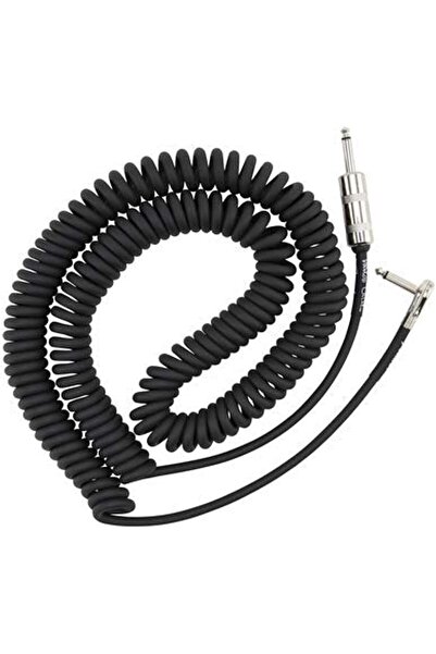 Yorx -Cables IPK-222BXGL-BK Coil Instrument Cable 1/4in Mono Plug - RT Angle