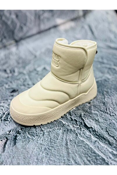 Ewoll kadın kışlık kar botu 8052 krem