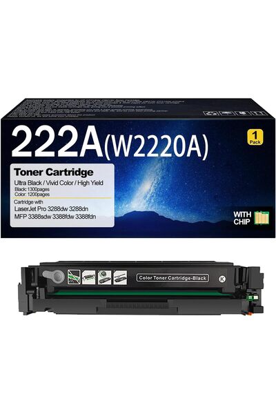 Mint خرطوشة حبر 222A (W2220A) - لون أسود، متوافقة مع طابعات HP LaserJet Pro 3...
