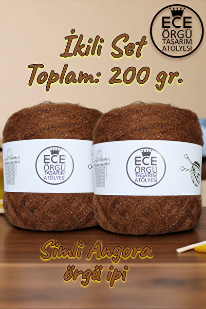 Ece Örgü Tasarım Atölyesi Două ori într-unul, maro bronz a angora între, cafe...