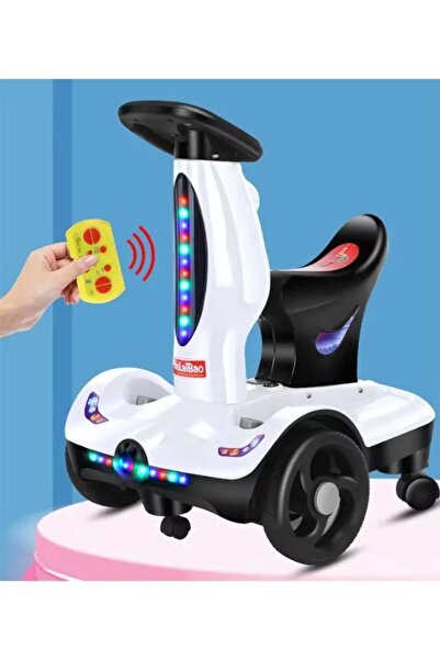 Toybox Smart 4-Wheel Electric Scooter for Kids with Seat and LED Lights for Ages 2-8