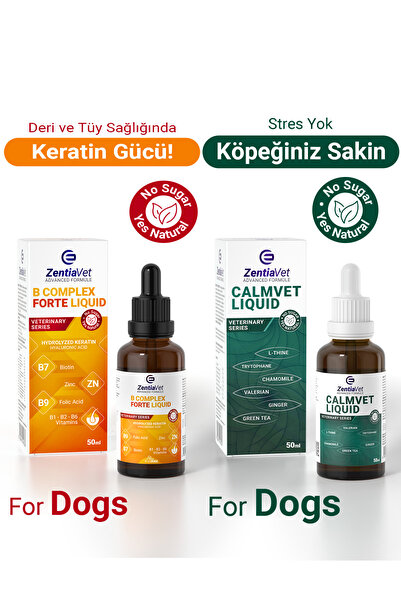 zentiavet Köpek Tüy Dökülmesini Önleyici, Destekleyici Keratin, Biotin-Calmin...
