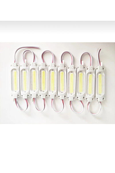 Parmak Cob Led Beyaz 12 Volt Su Geçirmez 10'lu 3m Bantlı kesilebilir