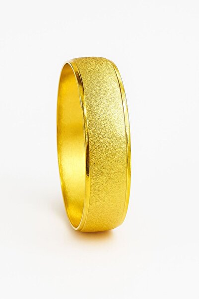 Vipfoni Altın Kaplama Kumlu Desen Bilezik 2 cm