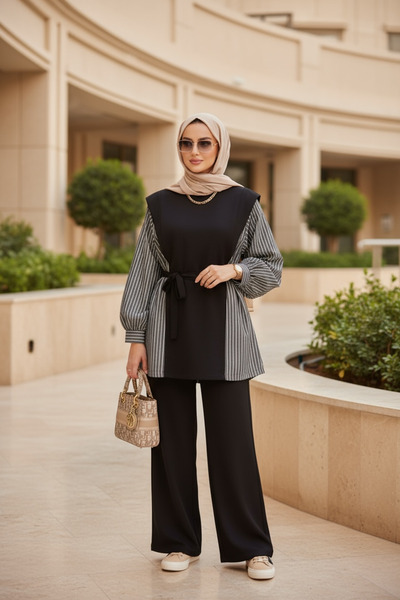 Aselim Hijap Moda Σετ Τσαντάκια Μαντίλας με δύο κλωστές από βαμβάκι |   Κομψό...